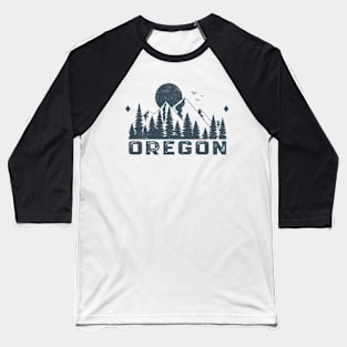 Oregon Mountain Sight Baseball T-Shirt